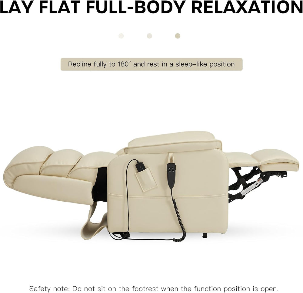 DYNOX Power Lift Recliner Chair for Elderly, Dual Motor Lay Flat Lift Chair w...