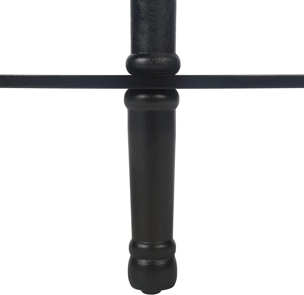 SAFAVIEH Tinsley Wood Console Entryway Table, 28" Black CNS5723B