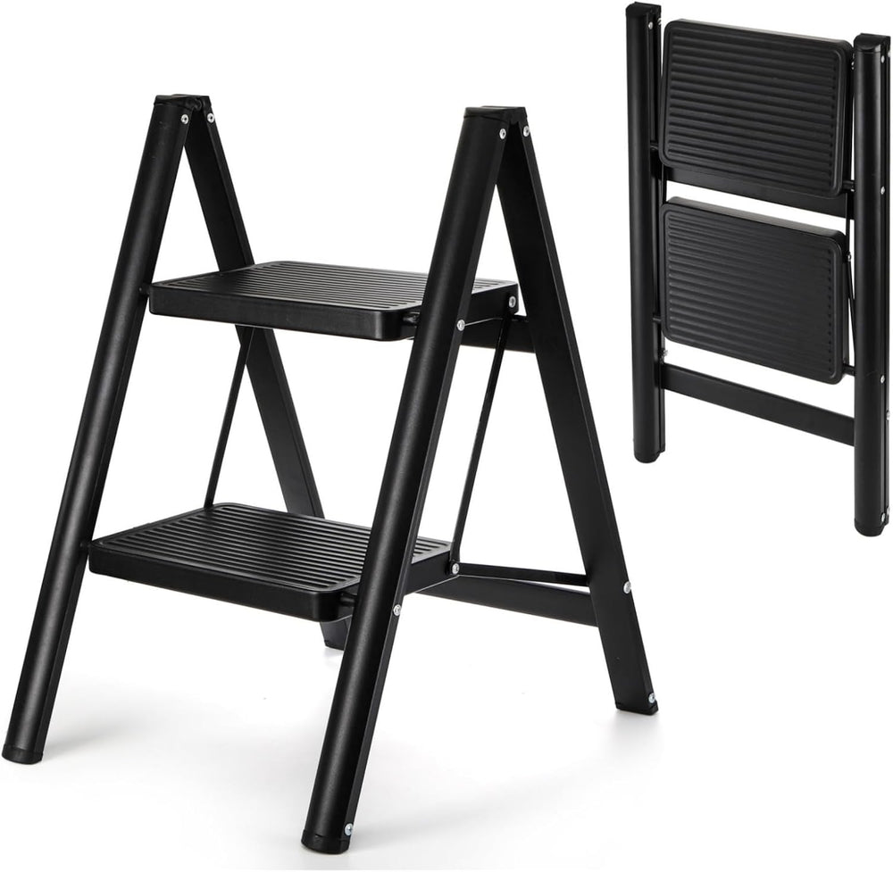 ZAVOOS 2 Step Ladder, 330 Lbs Load Capacity Heavy Duty