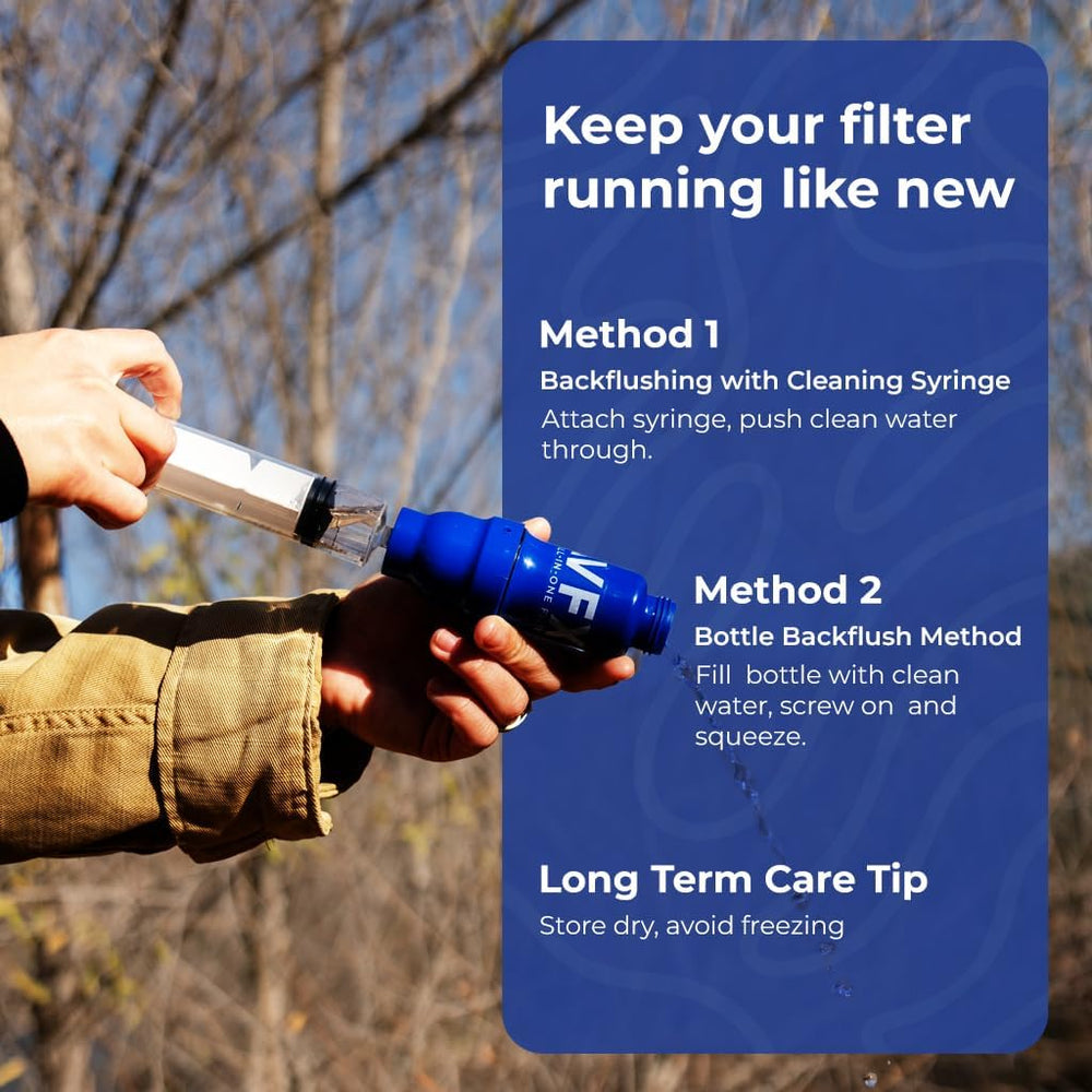 VFX All-in-One Portable Water Filter, Gravity System for Camping & Hiking