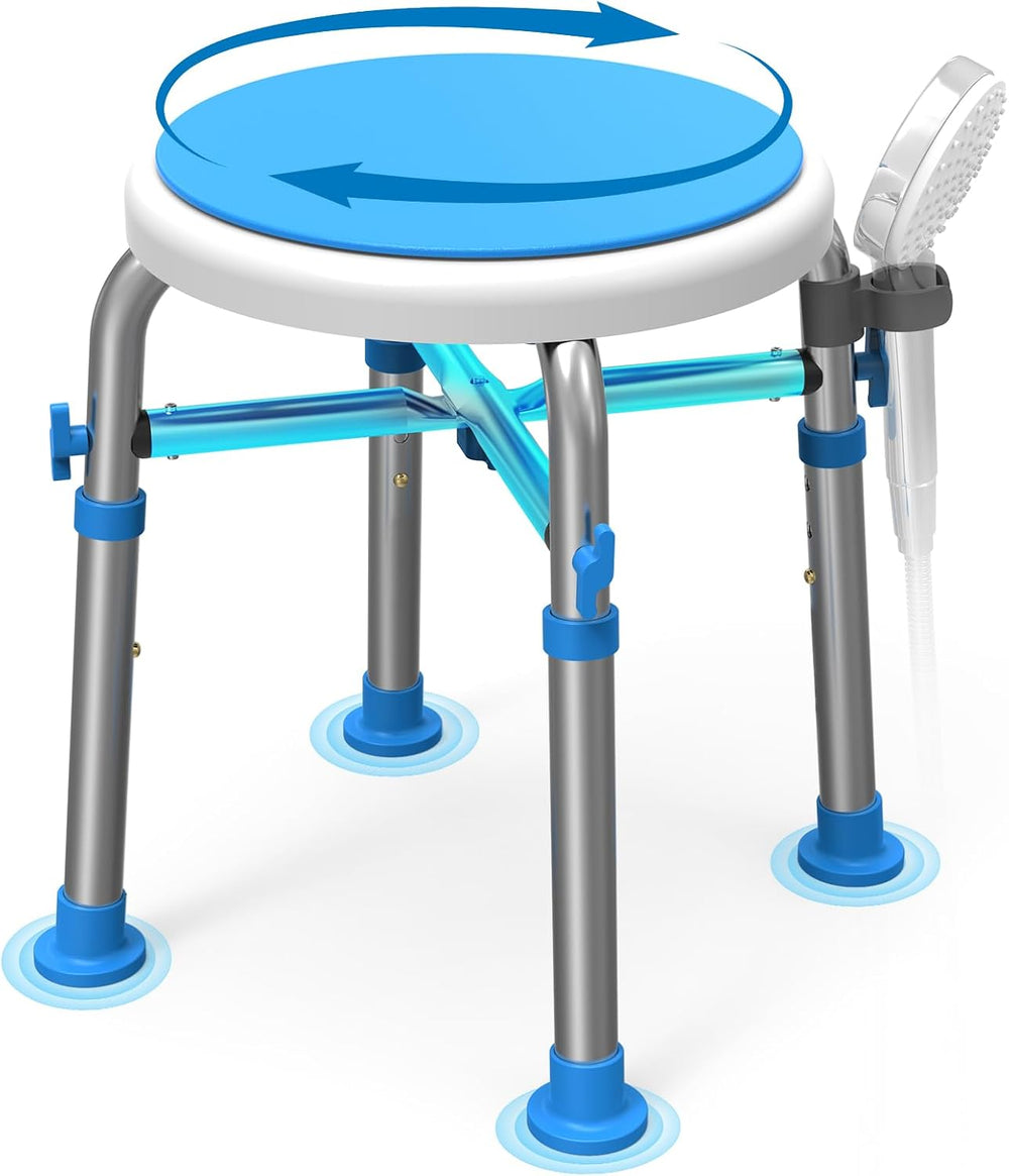 Loyoda Swivel Showerย Chairย forย Insideย Tub with Reinforced Crossing Bar