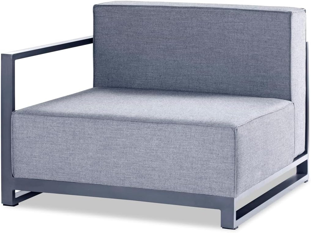 Sensation Indoor/Outdoor Modular in Grey Acrylic Fabric with TPU Coating Alum...