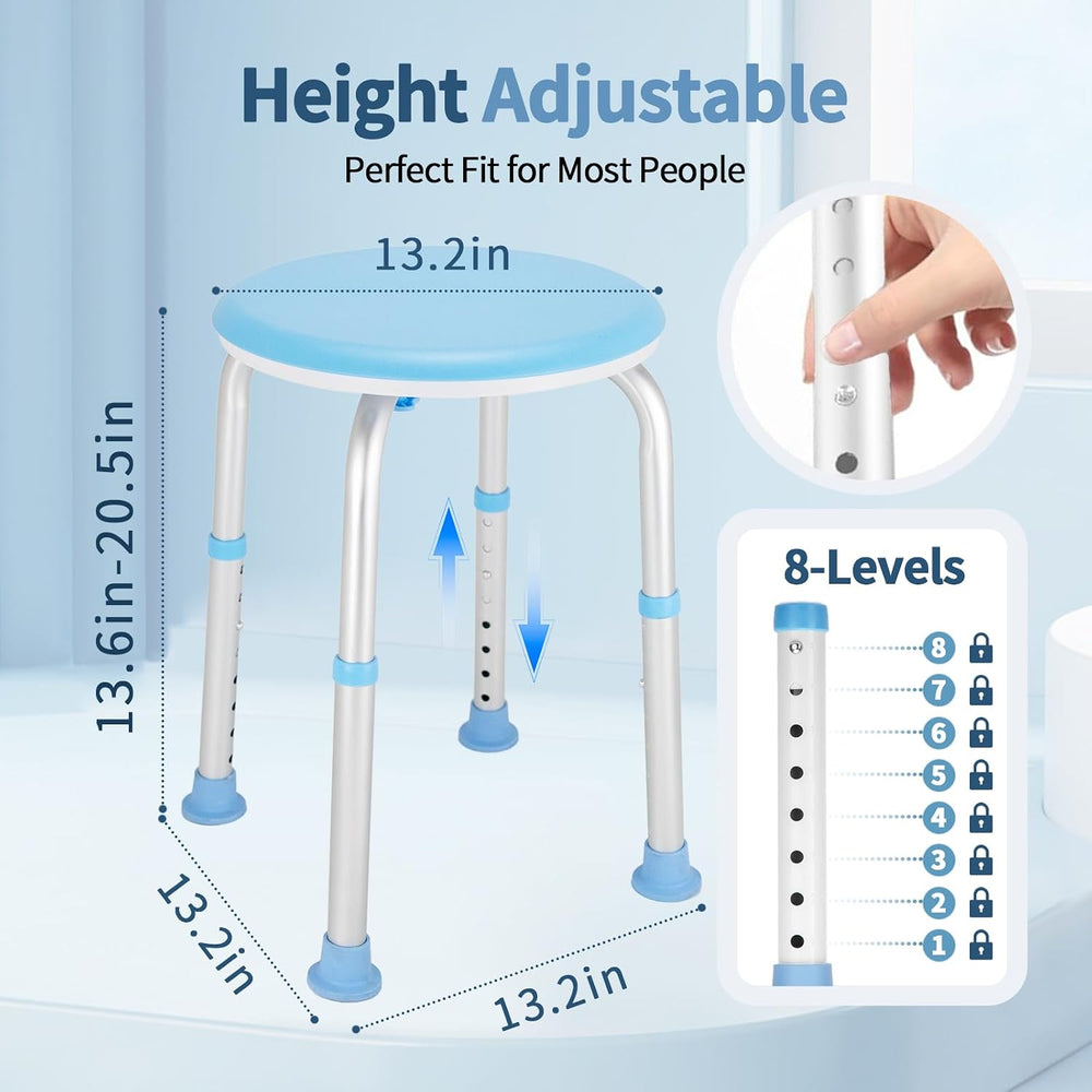 FSA/HSA Adjustable Swivel Bath Seat Shower Chair for Inside Shower, Shower Se...