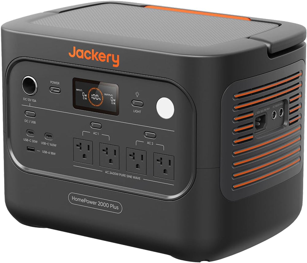 Jackery HomePower 2000 Plus v2 Power Station, 2048Wh, 2400W AC Output