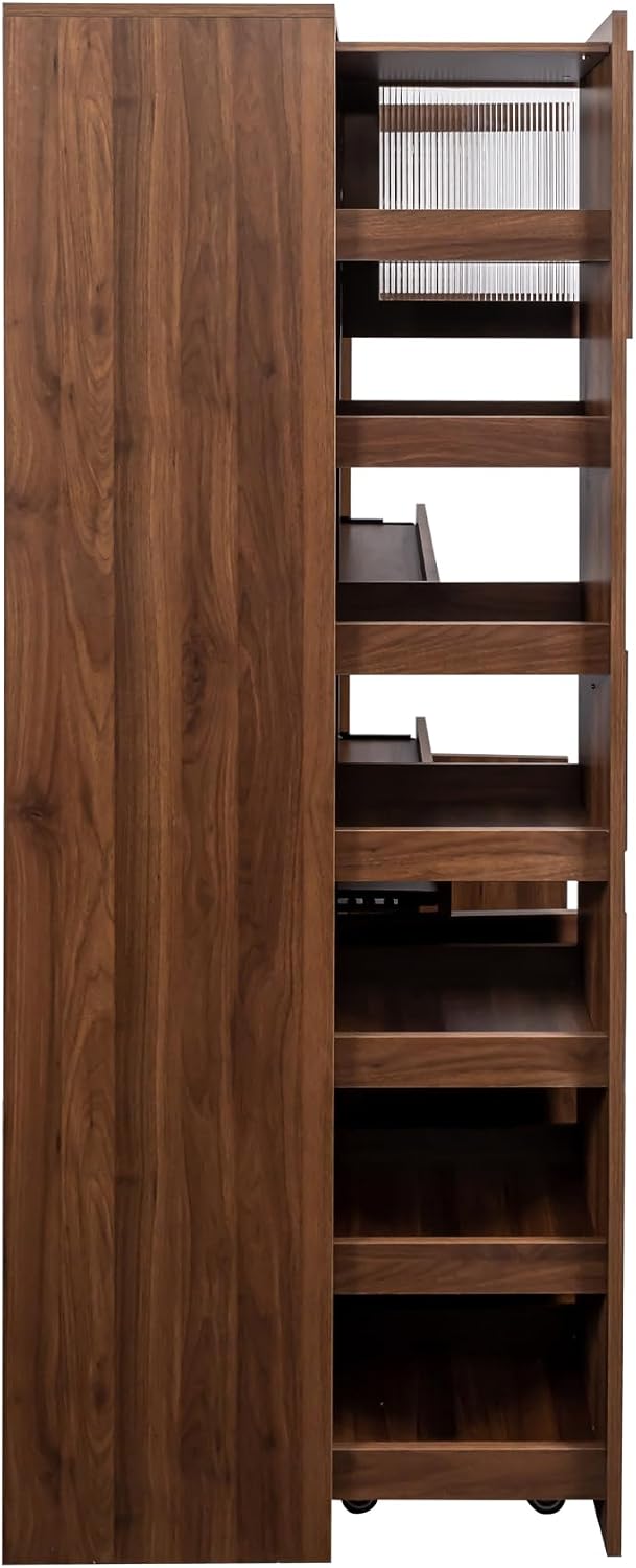 Jmyab 70.87" Kitchen Pantry Cabinet, Kitchen Pantry Cabinet with Storage...