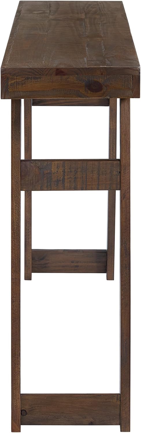 Alaterre Furniture Lawas Solid Wood Console Table, Brown, 56”x12”x32” | Moder...