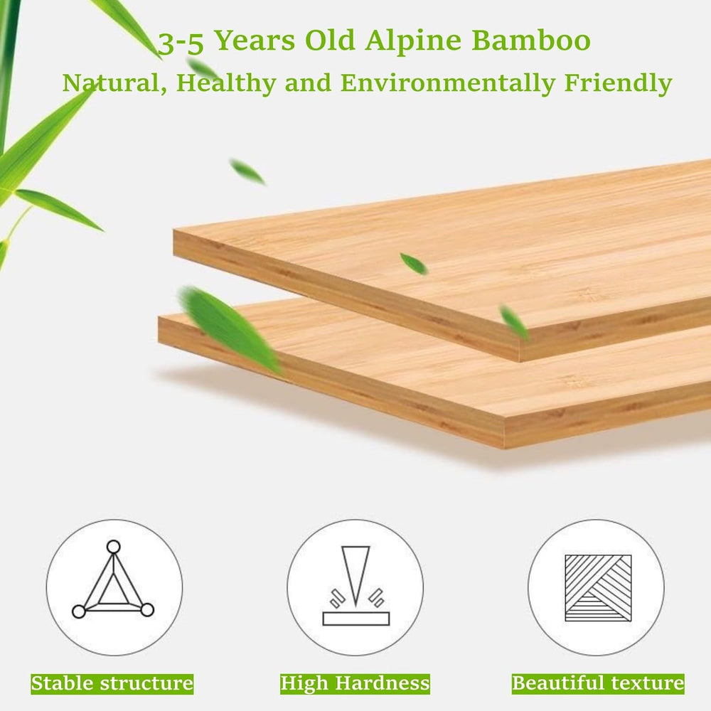 5 Tier Foldable Shoe Rack, Bamboo Vertical Shoe Organizer Tall for Multifunct...