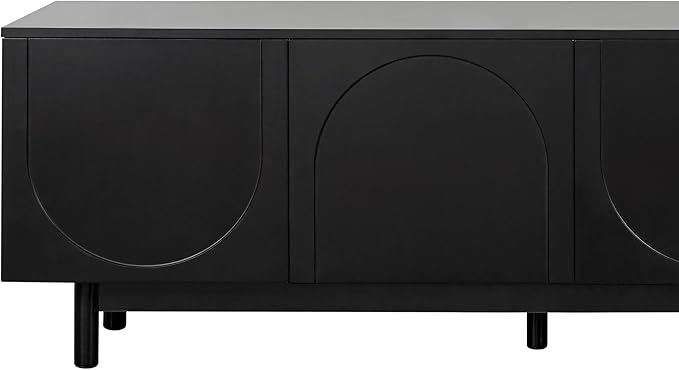 Ball & Cast Modern TV Stand with Arch Cabinets for TVs up to 78", Mi...