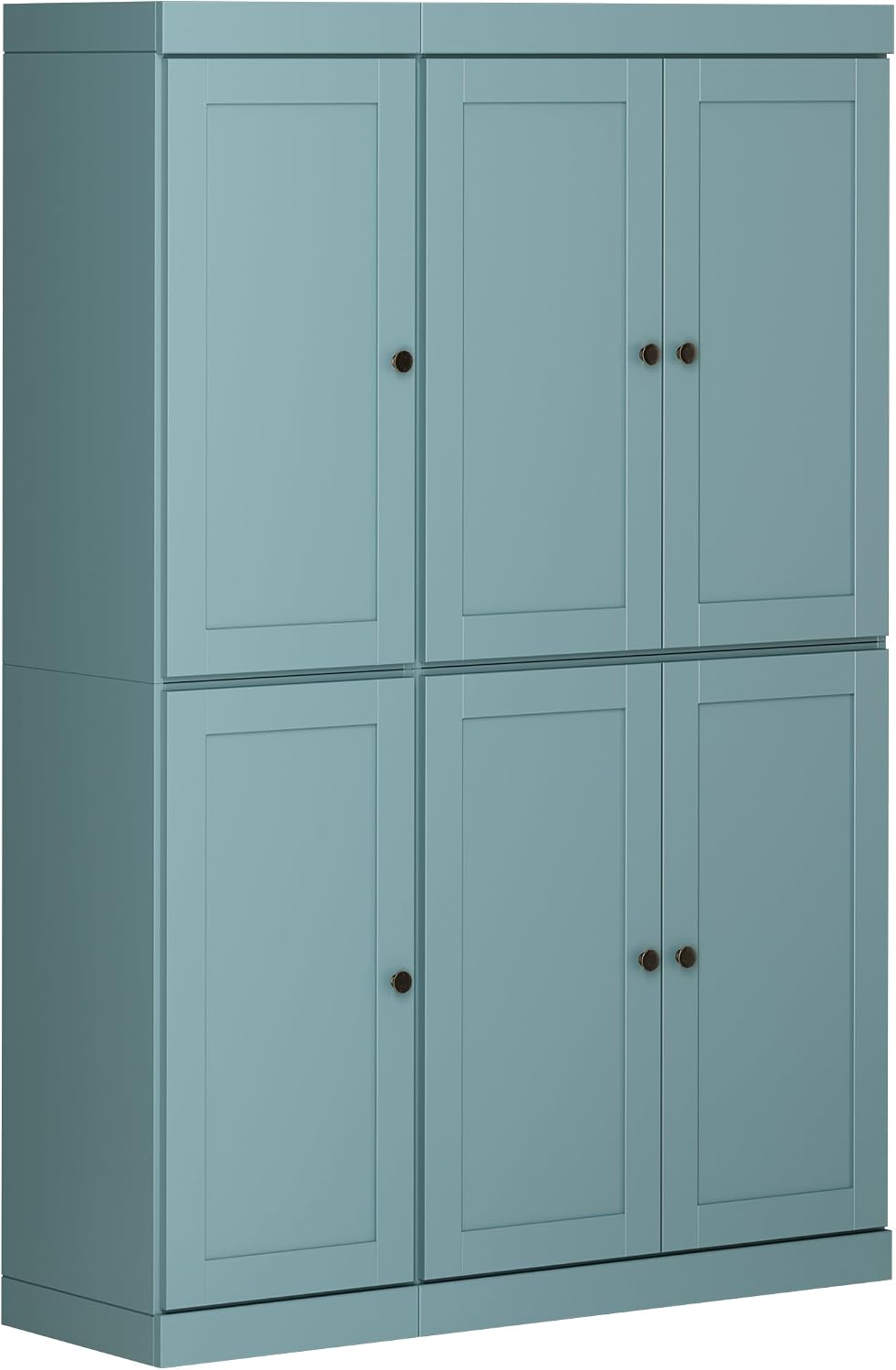 Palace Imports Solid Wood Kitchen Pantry Cabinet 71.5" Tall, 48.5" ...