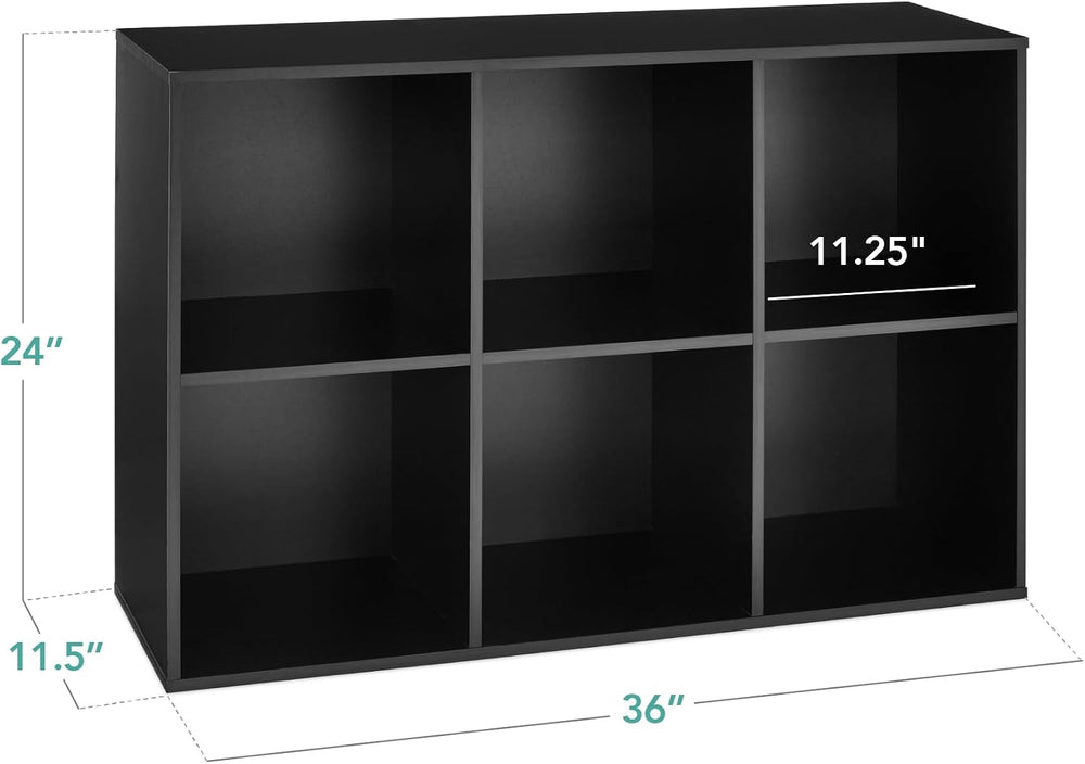 Best Choice Products 6-Cube Storage Organizer, 11in Shelf Opening, Bookcase, ...