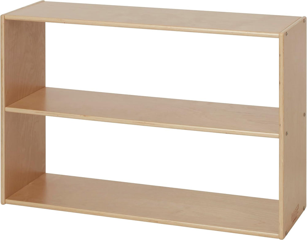Back2School Express Sleekline 2-Shelf Double-Sided Cabinet, 24in H, Natural |...