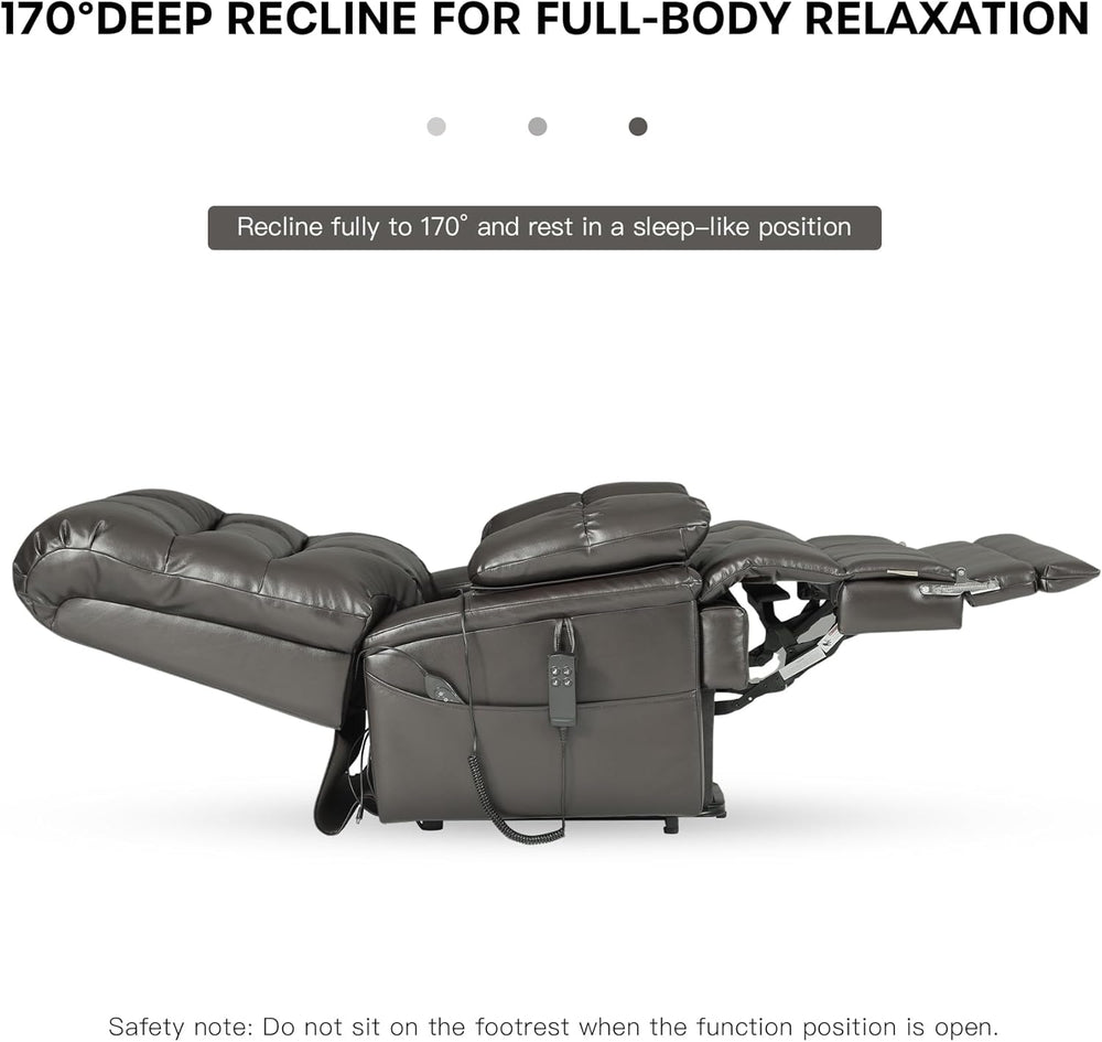DYNOX 500 LBS Power Lift Recliner Chair for Big & Tall Seniors, Extra Lar...