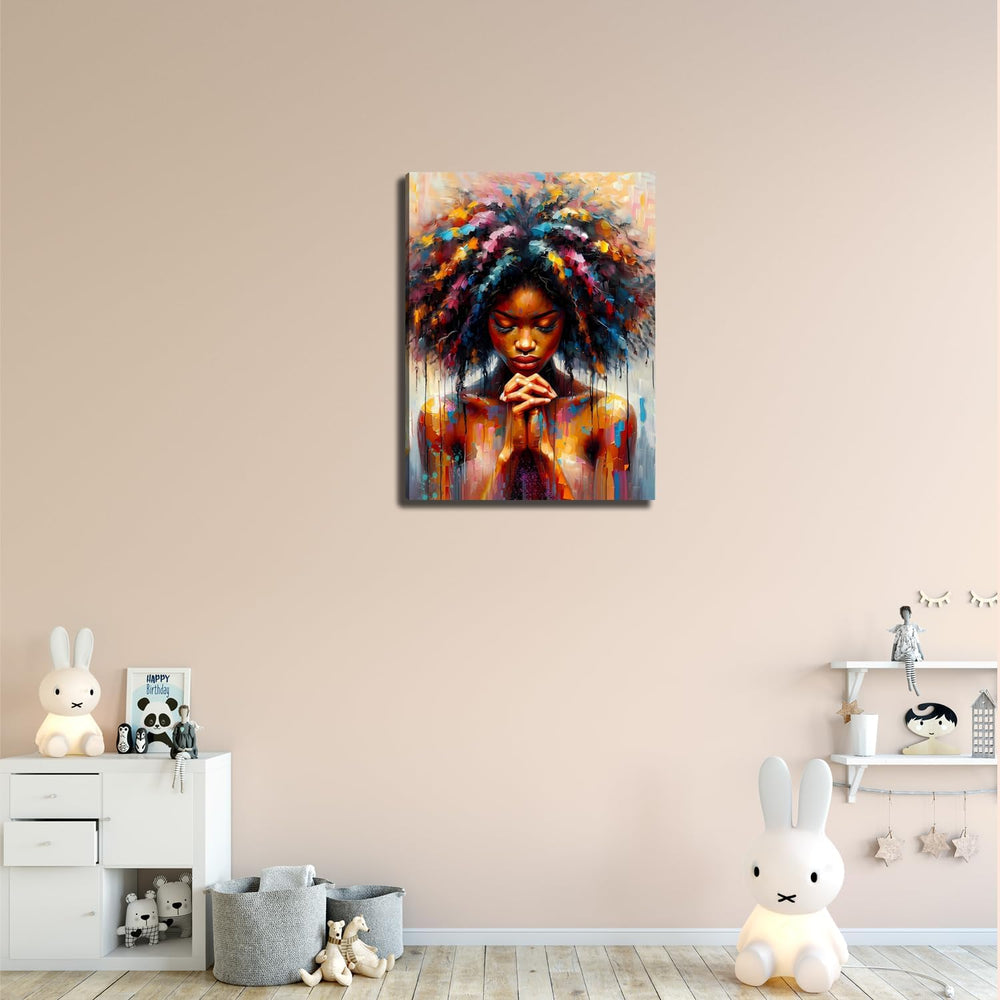 Abstract Woman Wall Art Canvas Print Framed Poster Picture Modern Artwork Wal...