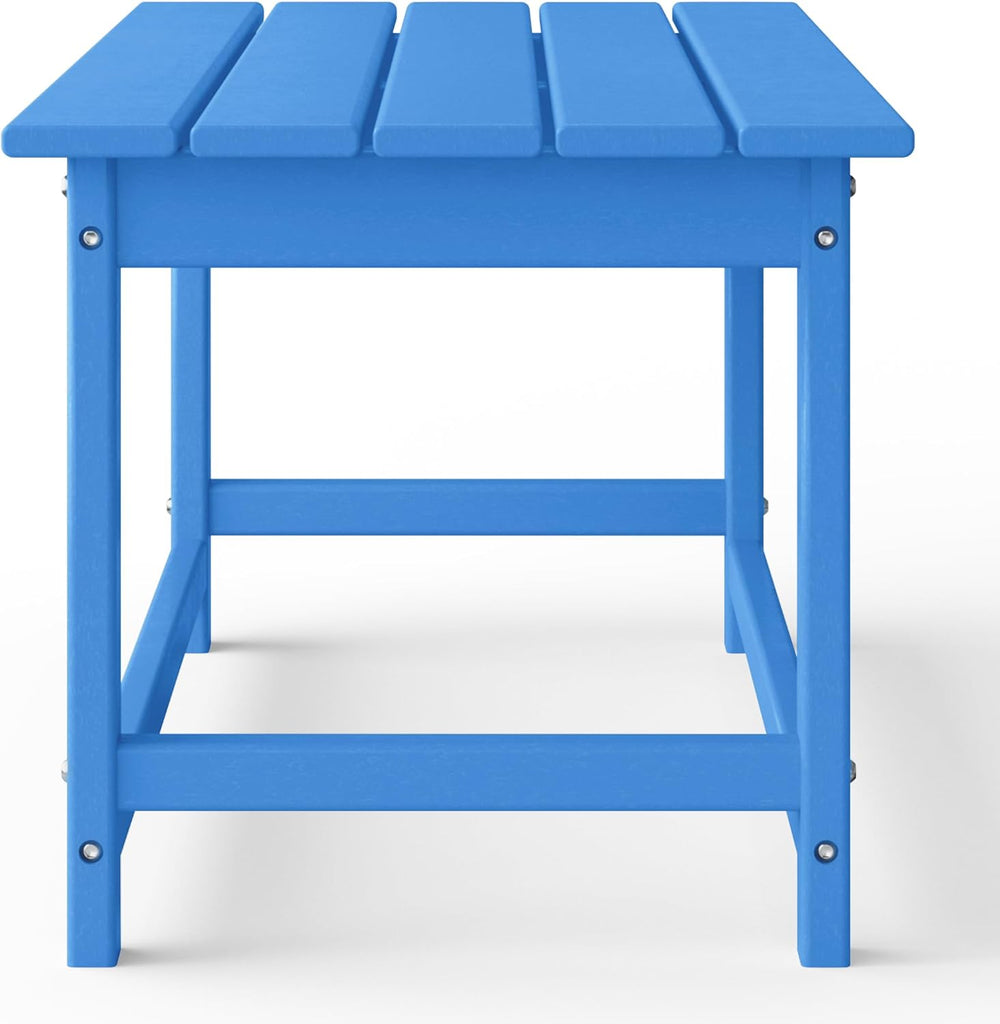 WestinTrends Malibu Outdoor Poly Coffee Table, 35.25" x 17.5", Paci...