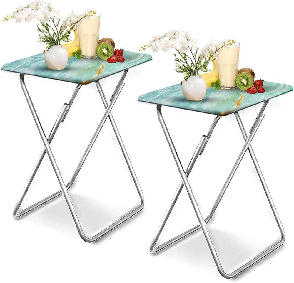 Garden 4 you Folding TV Tray Table,TV Dinner Table with Sturdy MDF Top,Eating...