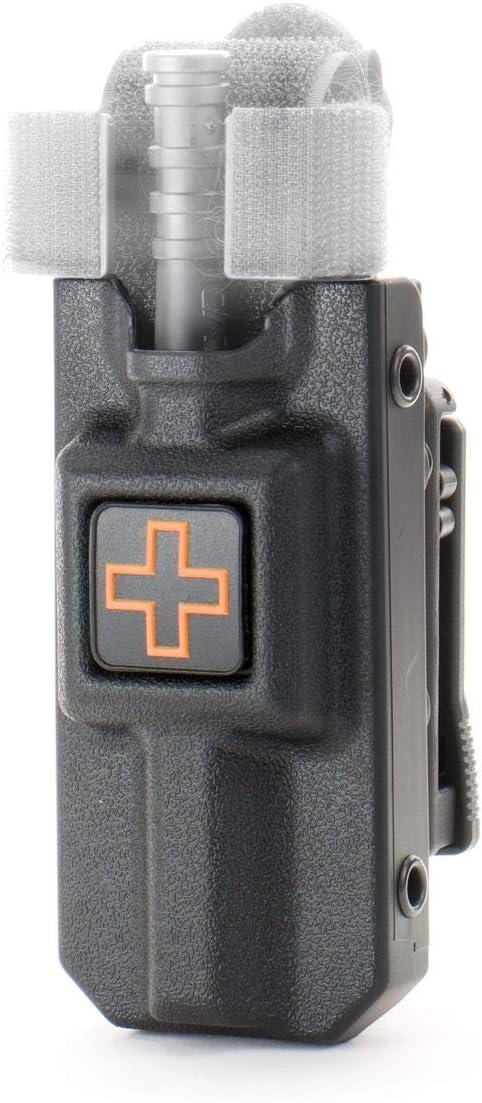 Eleven 10 Rigid TQ Case for C-A-T Tourniquet, Black, Belt Attachment