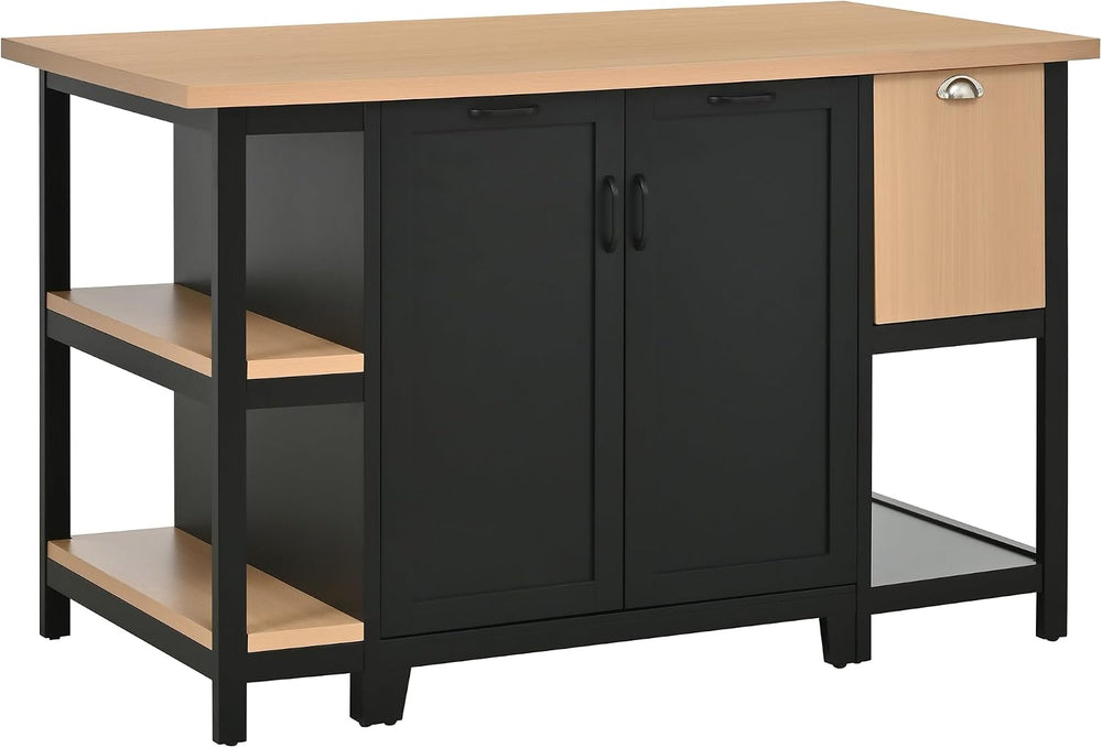 Christopher Knight Home Aaron 58" Kitchen Island with Storage, Modern Is...