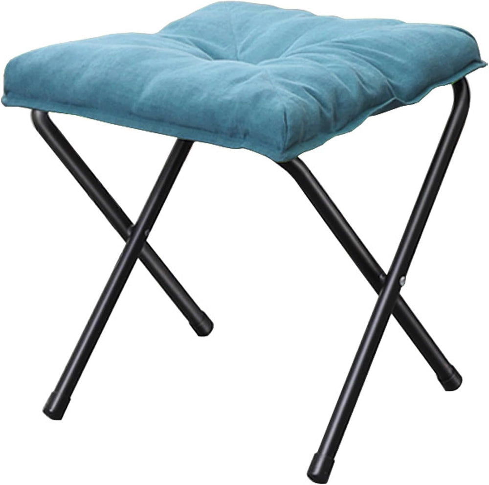 Foldable Ottoman Foot Rest, Foot Stool with Soft Cushion, Compact Lazy Sofa S...