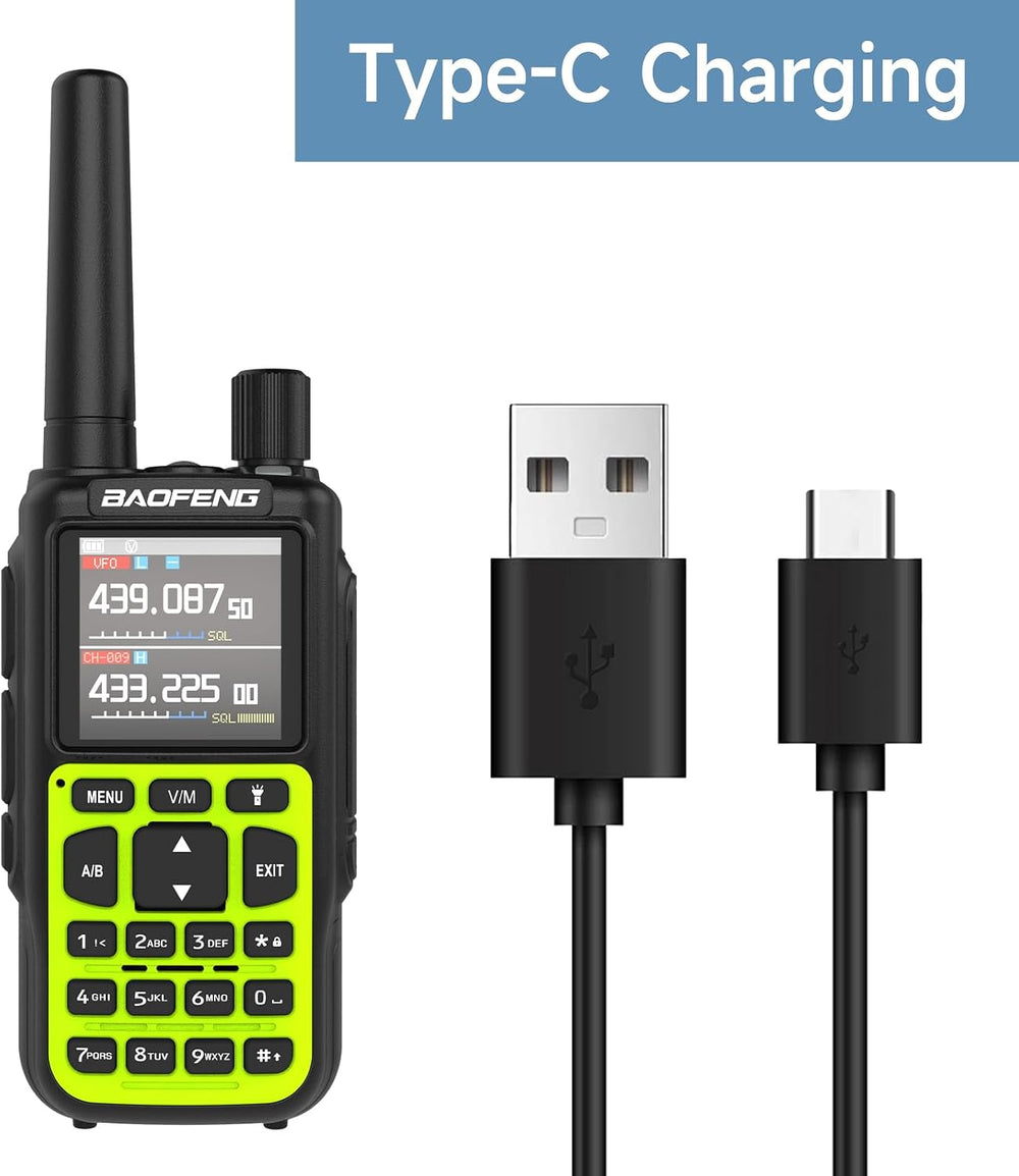 BAOFENG MINI5 Ham Radio Handheld Two Way Radios Long Range, 2200mAh Rechargea...