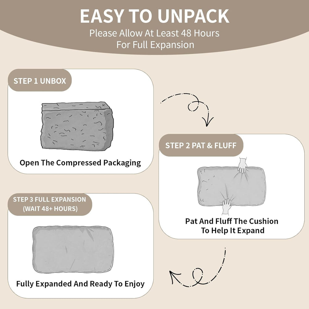 1 Pack Couch Back Cushion Replacement, 26 x 19 x 6 Inch | Odorless Resilient ...