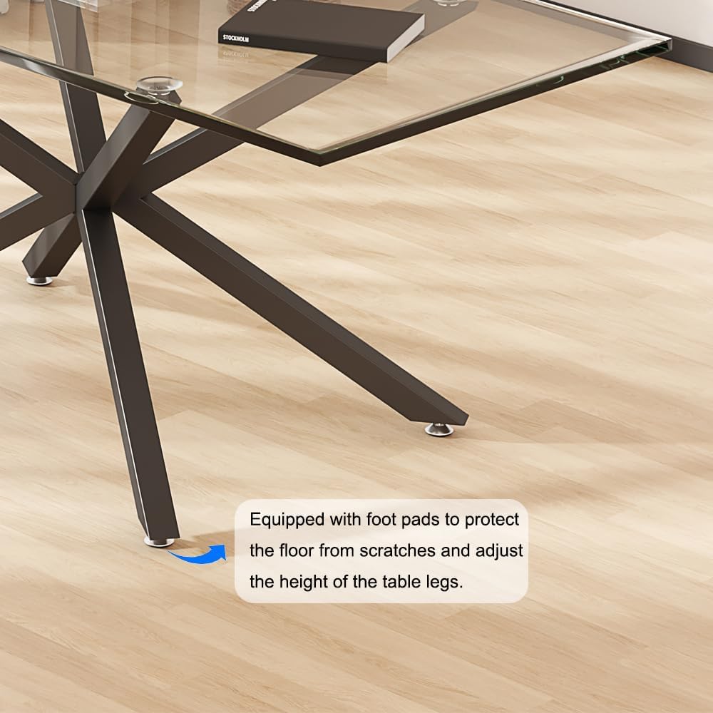 KaKaBB Dining Table Legs 30 Inch - Heavy Duty Metal Table Base for Wood/Glass...