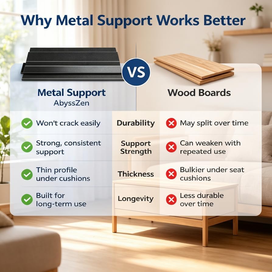 Iron Couch Cushion Support Board-21.5x70" Ultra-Thin Heavy-Duty Steel | ...