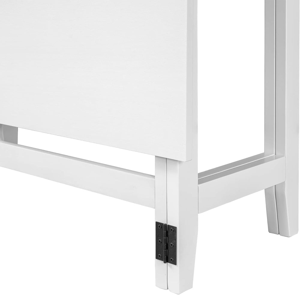 GDFStudio Marford 47" Extendable Dining Table, Modern Rectangular Kitche...