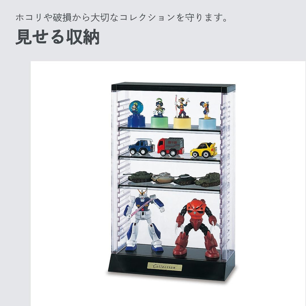 Isetou Acsta I-238 Figure Case Collection Case A403 Clear Black Width 8.7 x D...