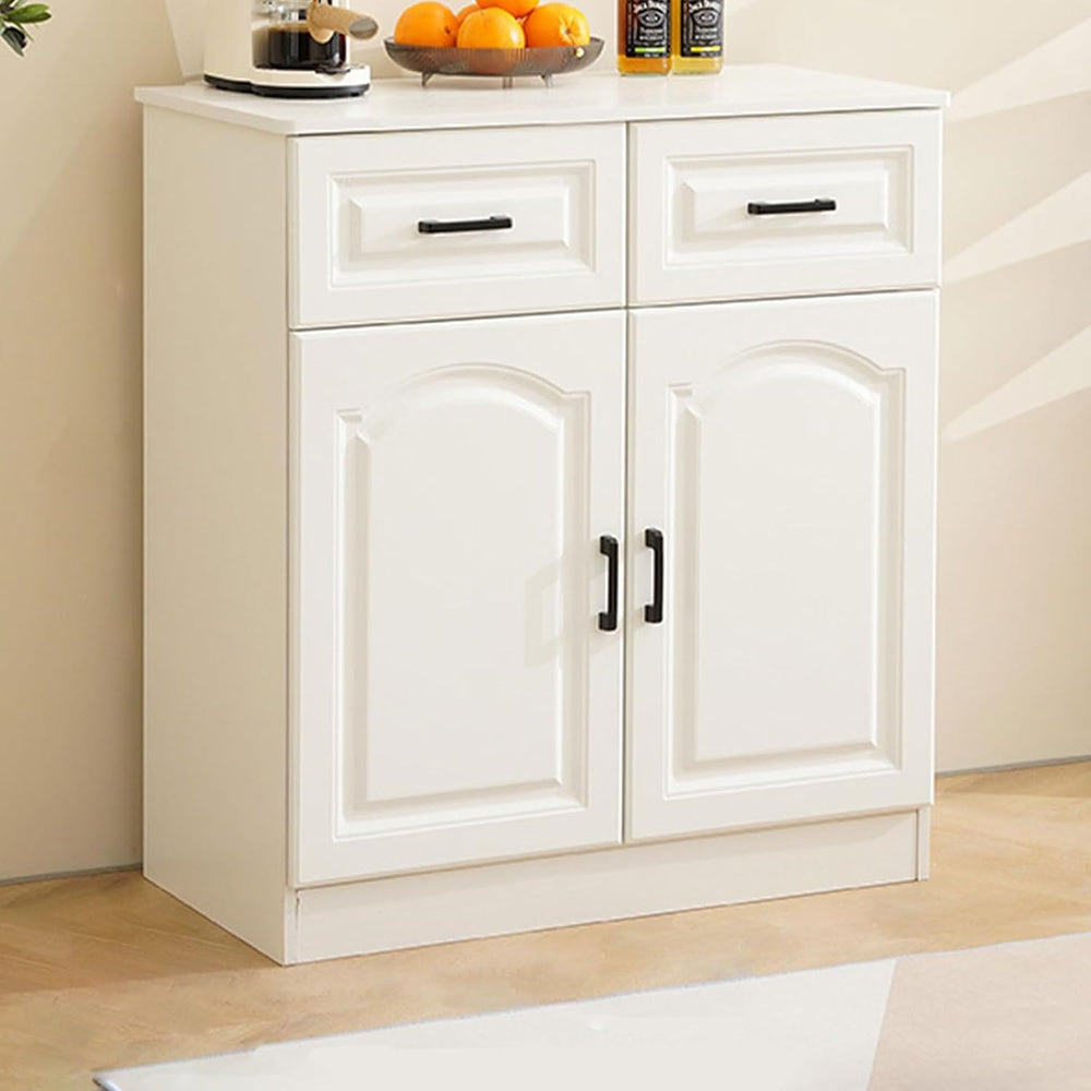 Pantry Storage Cabinet, Modern Hutch with Storage Drawers, Drawers and Adjust...