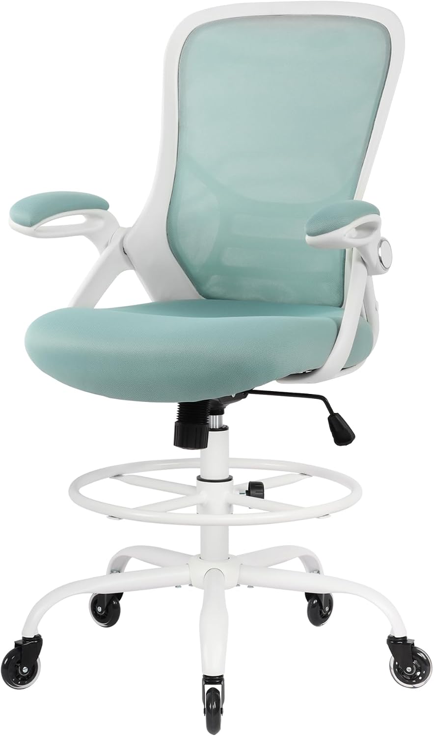 HYLONE Drafting Chair Tall Office, Ergonomic Standing Desk Stool Adjustable D...