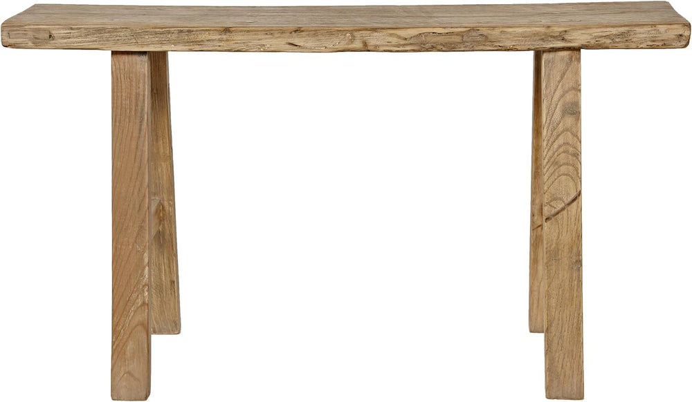 Artissance 35" Long 10" Wide Elmwood Bench, Natural Wood
