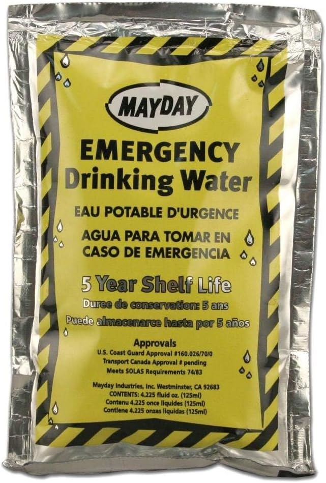 Mayday Emergency Water Pounches Case of 100. Emergency Preparedness, Survival...