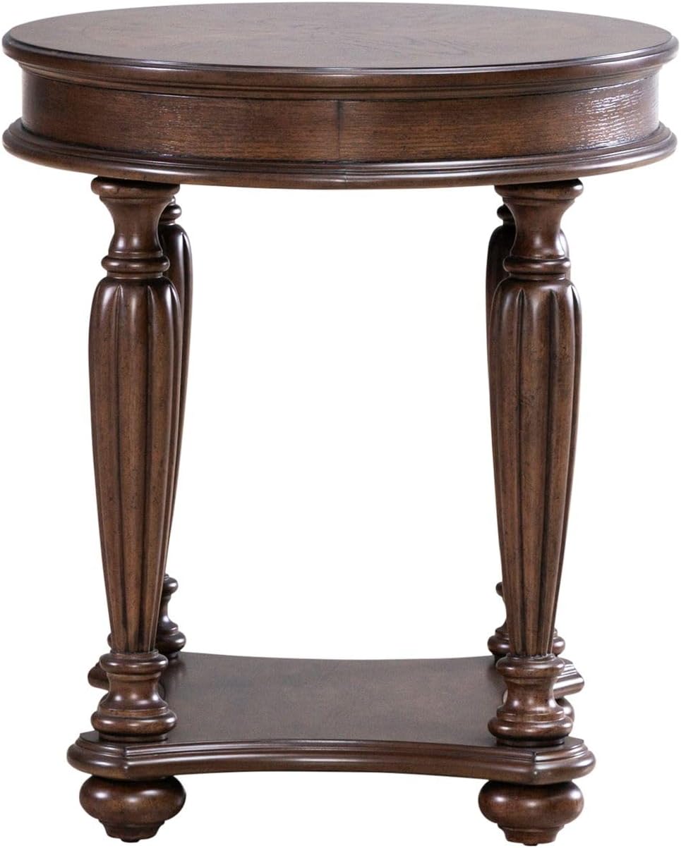 Liberty Furniture Allington Oval End Table for Living Room - Satin Sienna