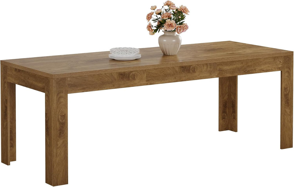 Tribesigns Dining Table for 6-8, 78.7-Inch Long Rectangle Kitchen Table, Mode...
