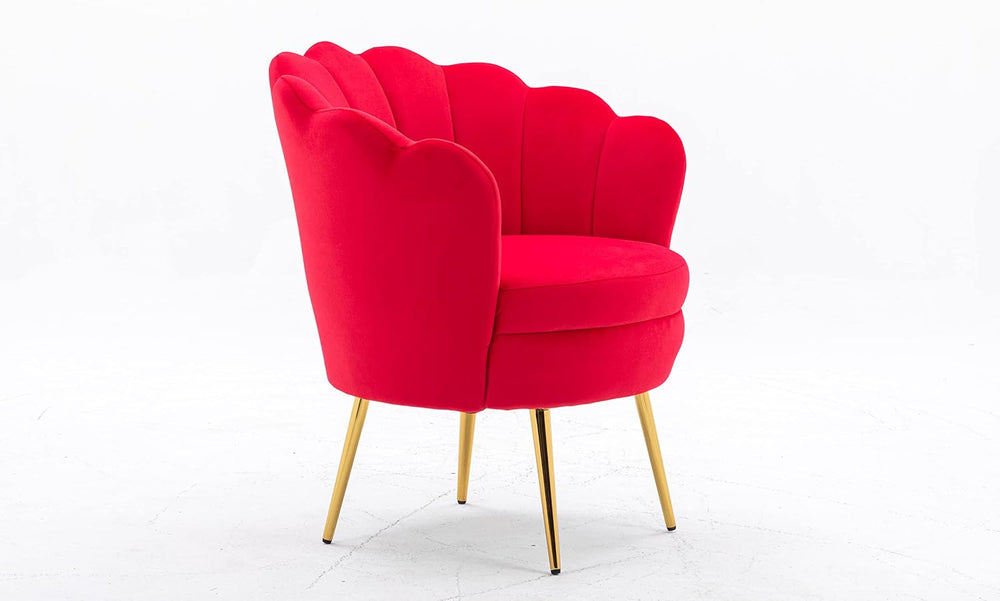 Modern Accent Velvet Chairs Comfy Upholstered Vanity Chairs for Bedroom Armch...