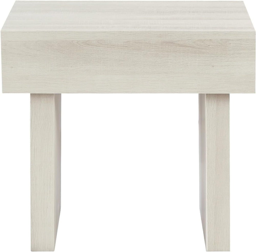 Penau Modern Accent End Table, Contemporary Rectangular Side Table with MDF W...