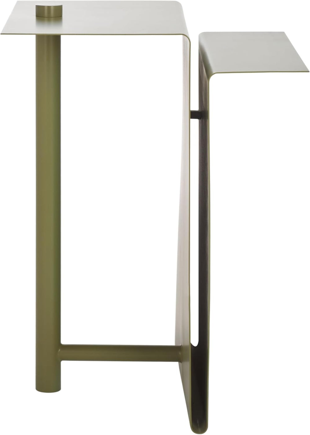 SAFAVIEH Couture Collection - Aldwyn Olive Green Metal Accent Table, Modern F...
