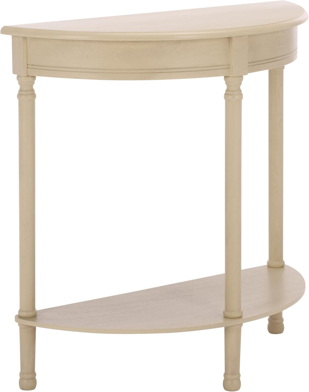 SAFAVIEH Furniture - Tinsley Half-Round Console Table - Sand - Solid Wood - F...