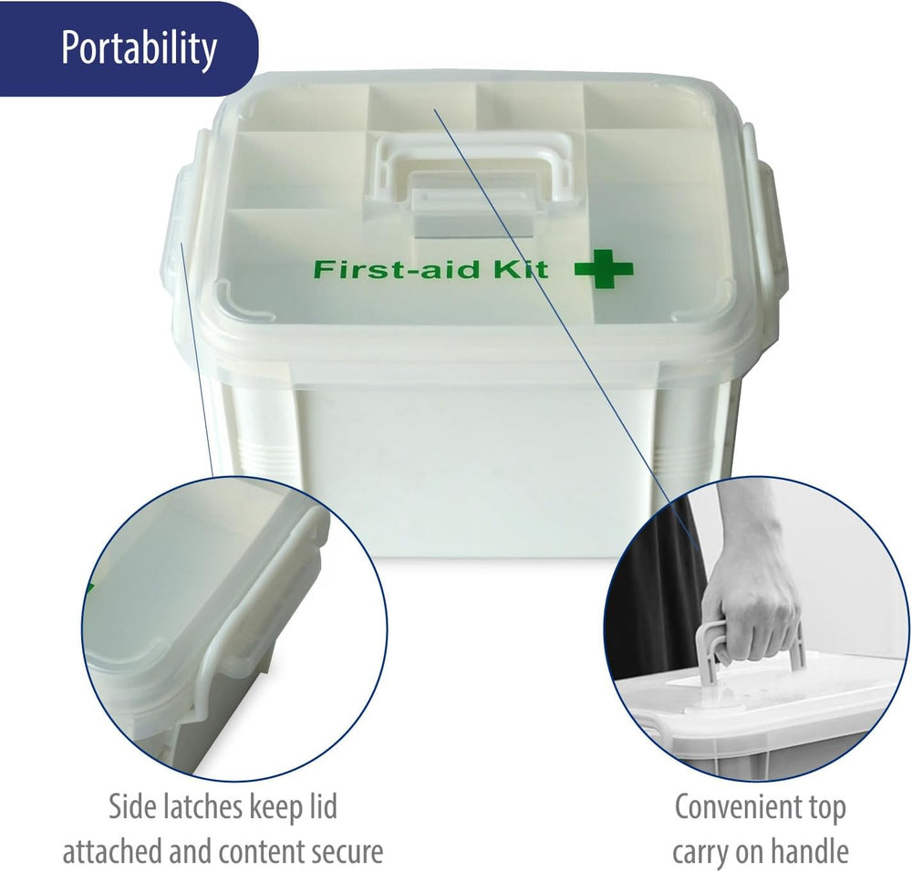 Deke Home - Portable First Aid & Medicine Organizer Box with Handle – Pla...