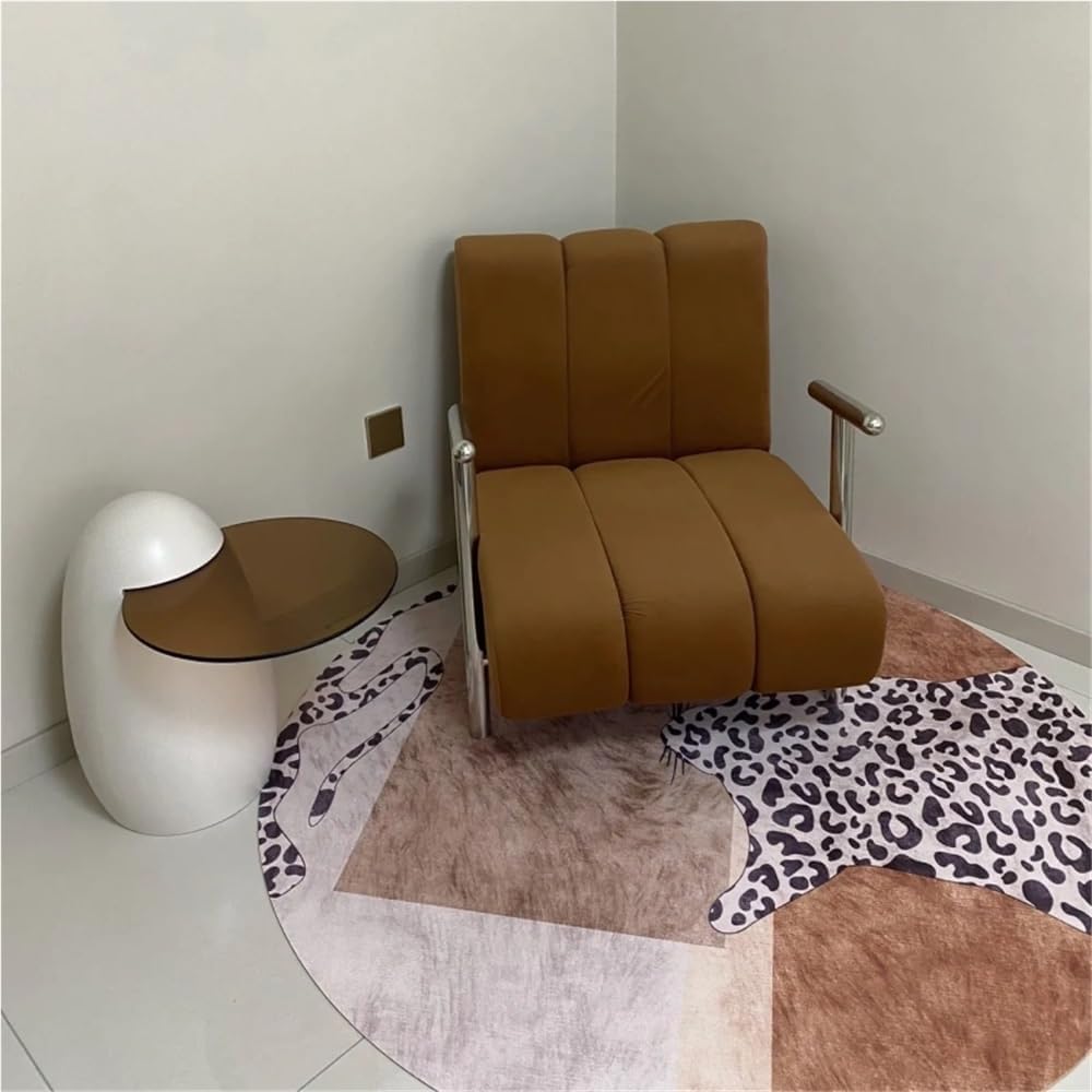 Modern PE Plastic Coffee Table, Nesting End Table with Glass Top, Egg-Shaped ...