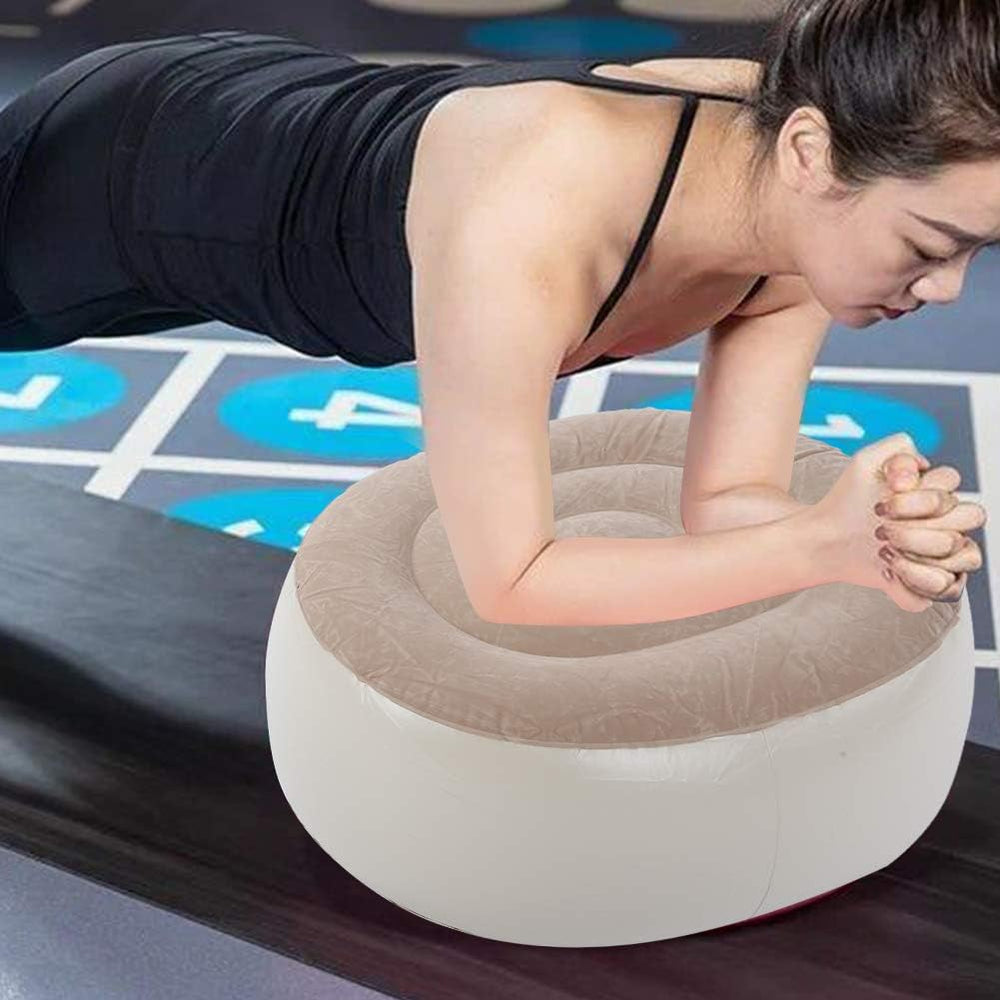 Inflatable Foot Stool PVC Air Inflatable Stool Ottoman Chair for Dorm or Outd...