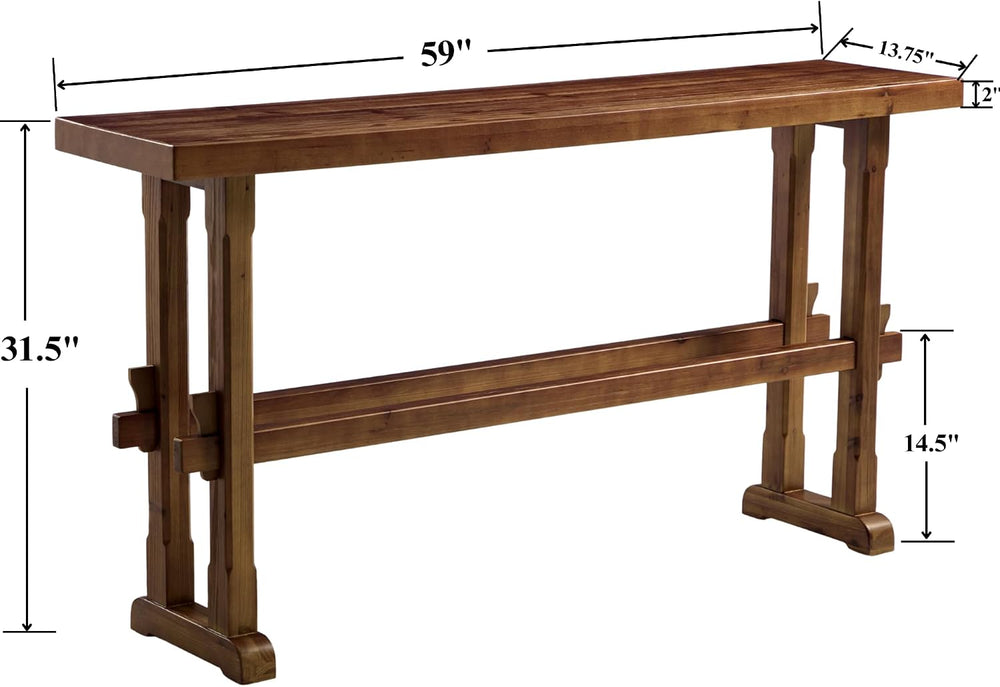 Skinny Entryway Table 59" Long Narrow Console Table for Hallway Farmhous...