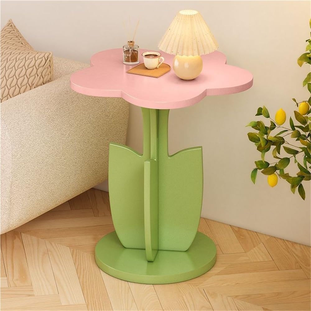 Flower Shape Side Table, Modern Bedside Table, Multifunctional Coffee Table, ...