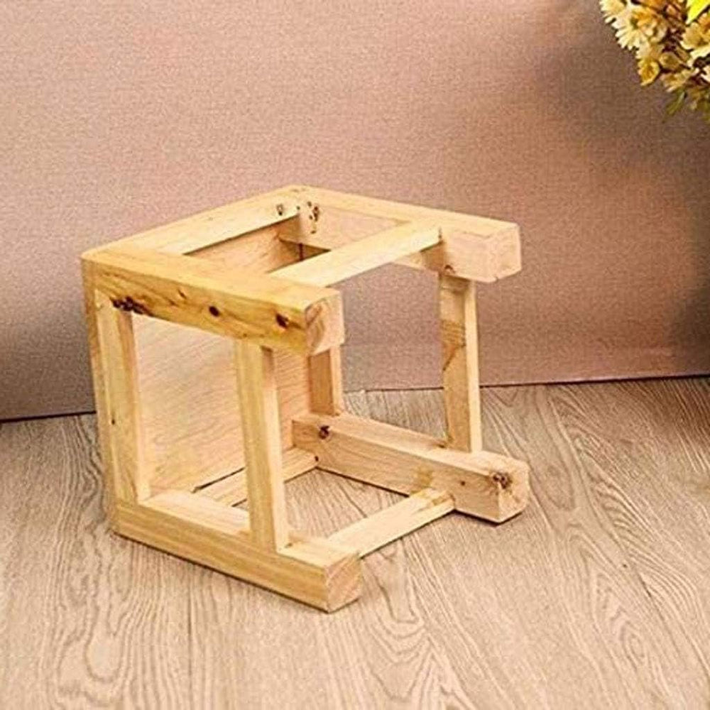 Footstool, Wooden Stool - Footstool Bathroom Non-Slip Light Footstool Coffee ...