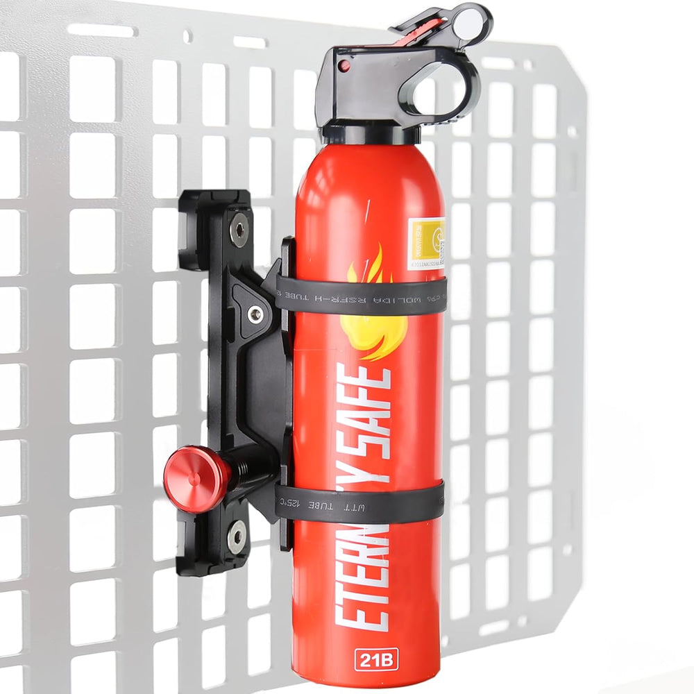 Aluminum MOLLE Panel Fire Extinguisher Mount Kit for 1-2in Slot Hole