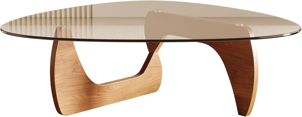 Honyee Morden Coffee Table, 42.5" x 28.5" x 16.1" Triangle Tem...