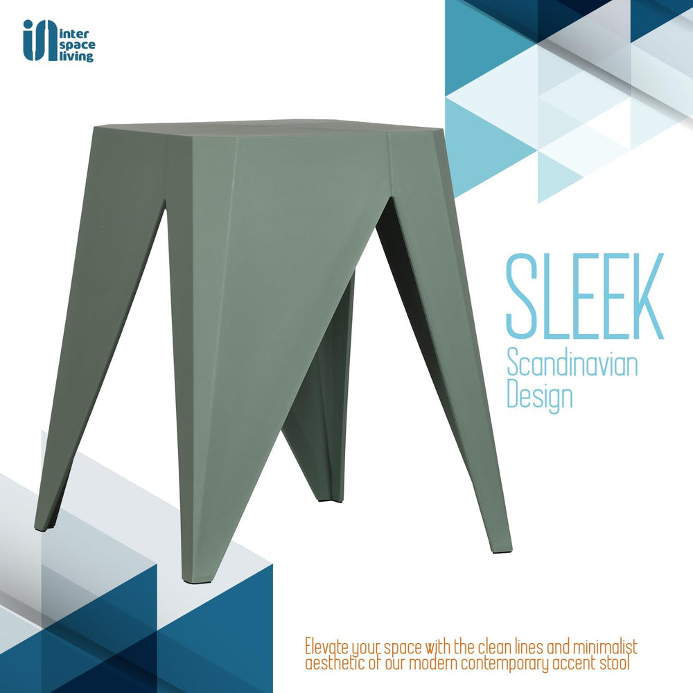 InterSpaceLiving Zuho Multi-Use Stool (4, Smoke Green)