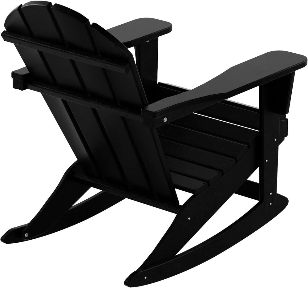 WestinTrends Malibu Outdoor Patio Porch Rocking Adirondack Chair (Set of 4), ...