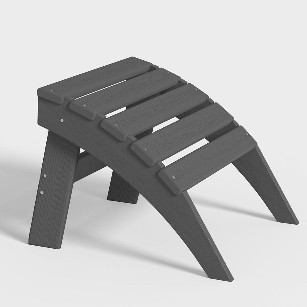 Plawdlik Folding Ottoman for Adirondack Chair–HDPE All-Weather Footrest for O...