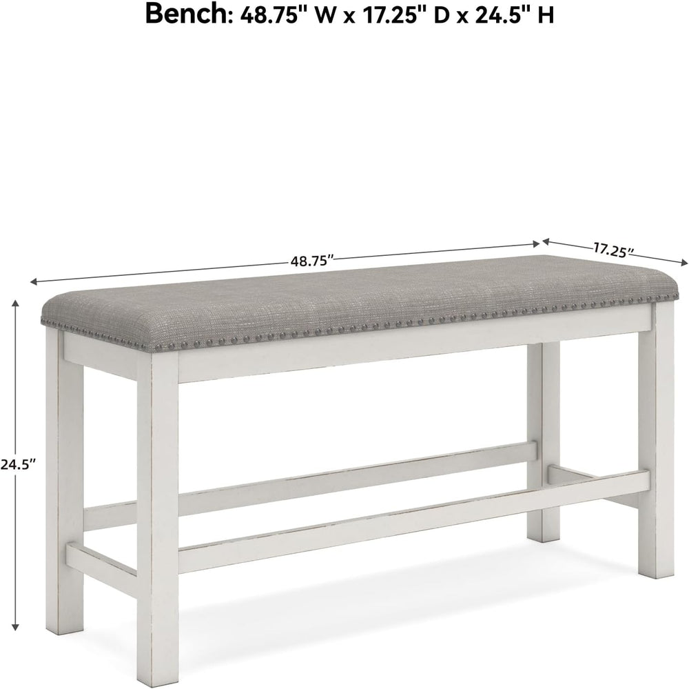 Signature Design by Ashley Robbinsdale 49" Counter Height Dining Bench, ...